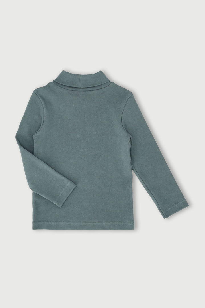 Pre-Boys Long Sleeve Poloneck - Teal