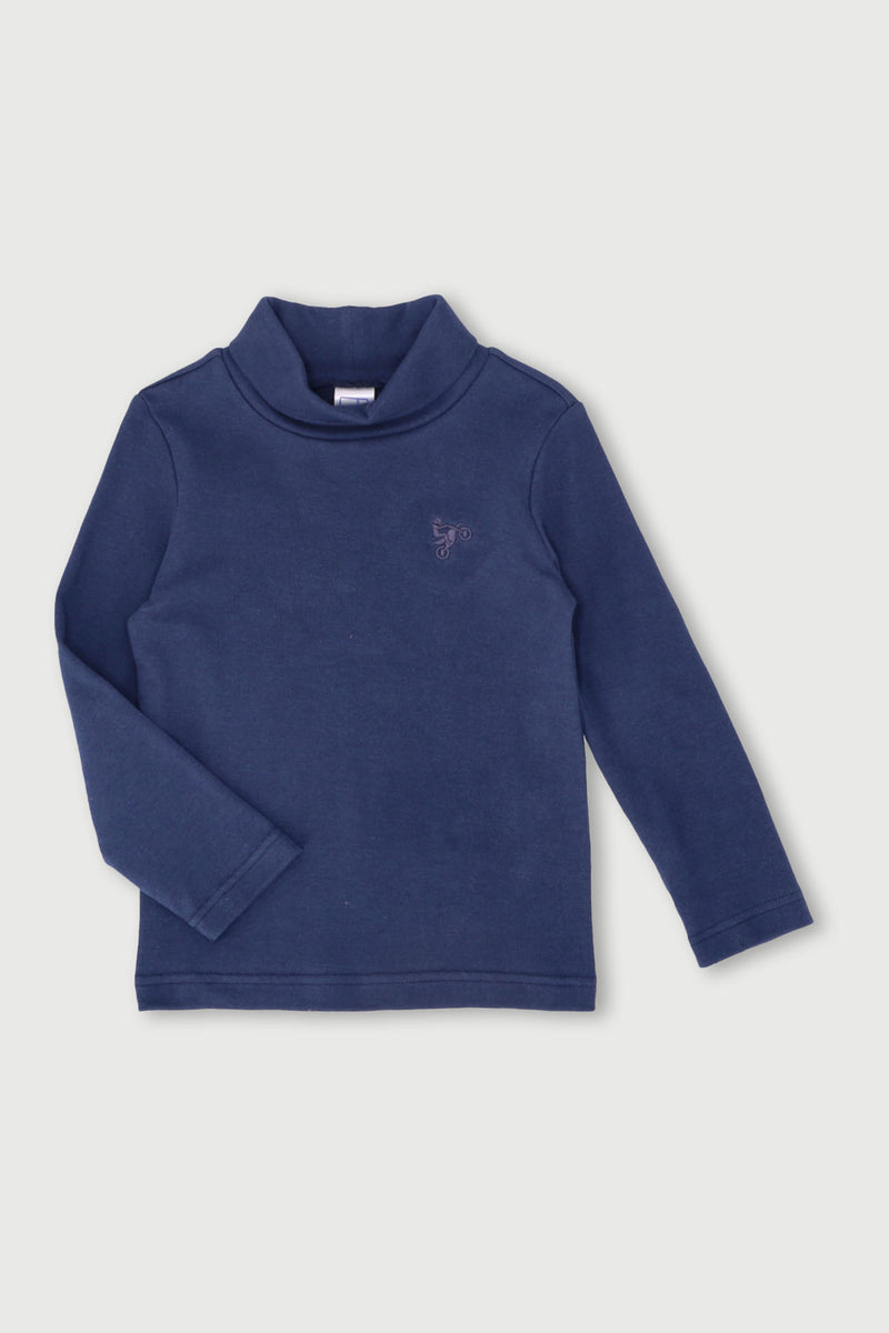 Pre-Boys Long Sleeve Poloneck - Navy