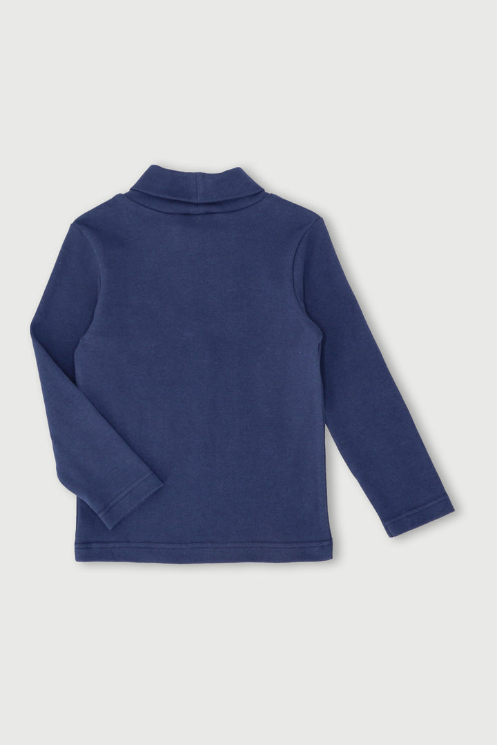Pre-Boys Long Sleeve Poloneck - Navy