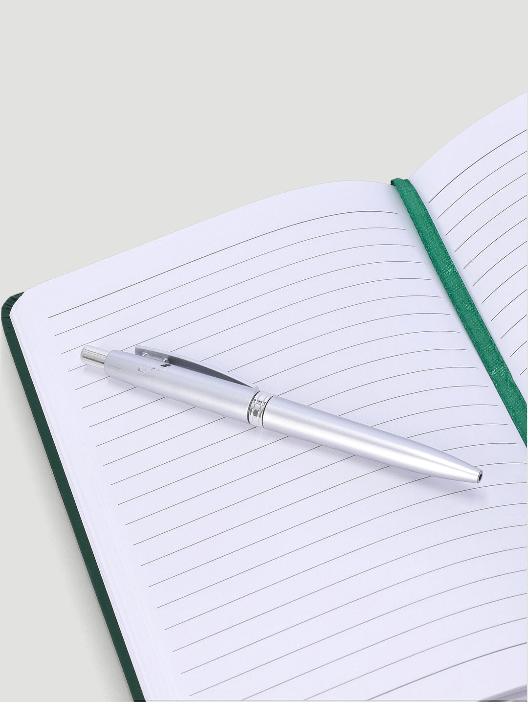 A5 Notebook With Pen - Emerald