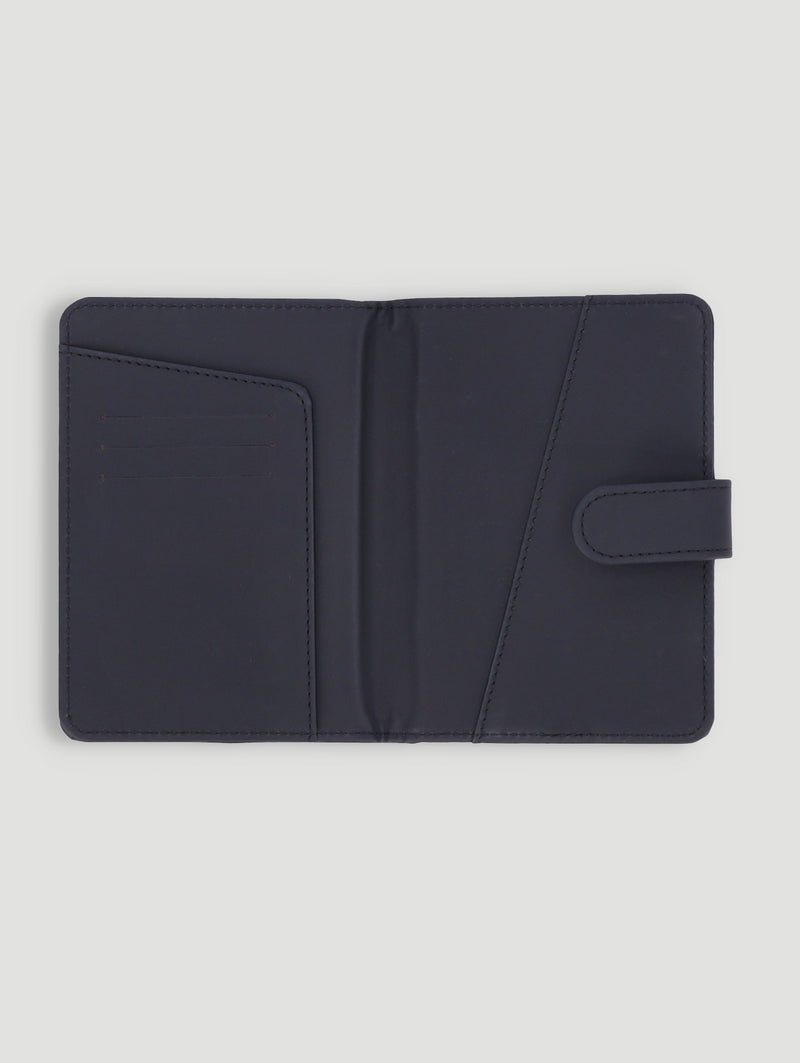 Debossed Passport & Luggage Tag - Black