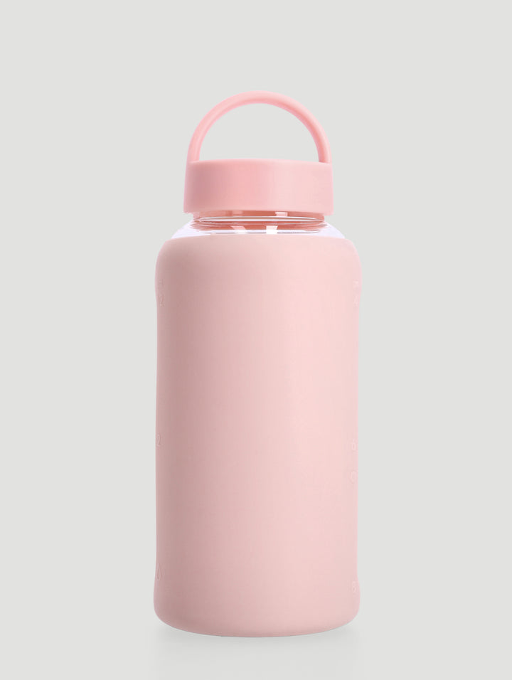 Glass & Silicone Medium Bottle 800ml - Natural