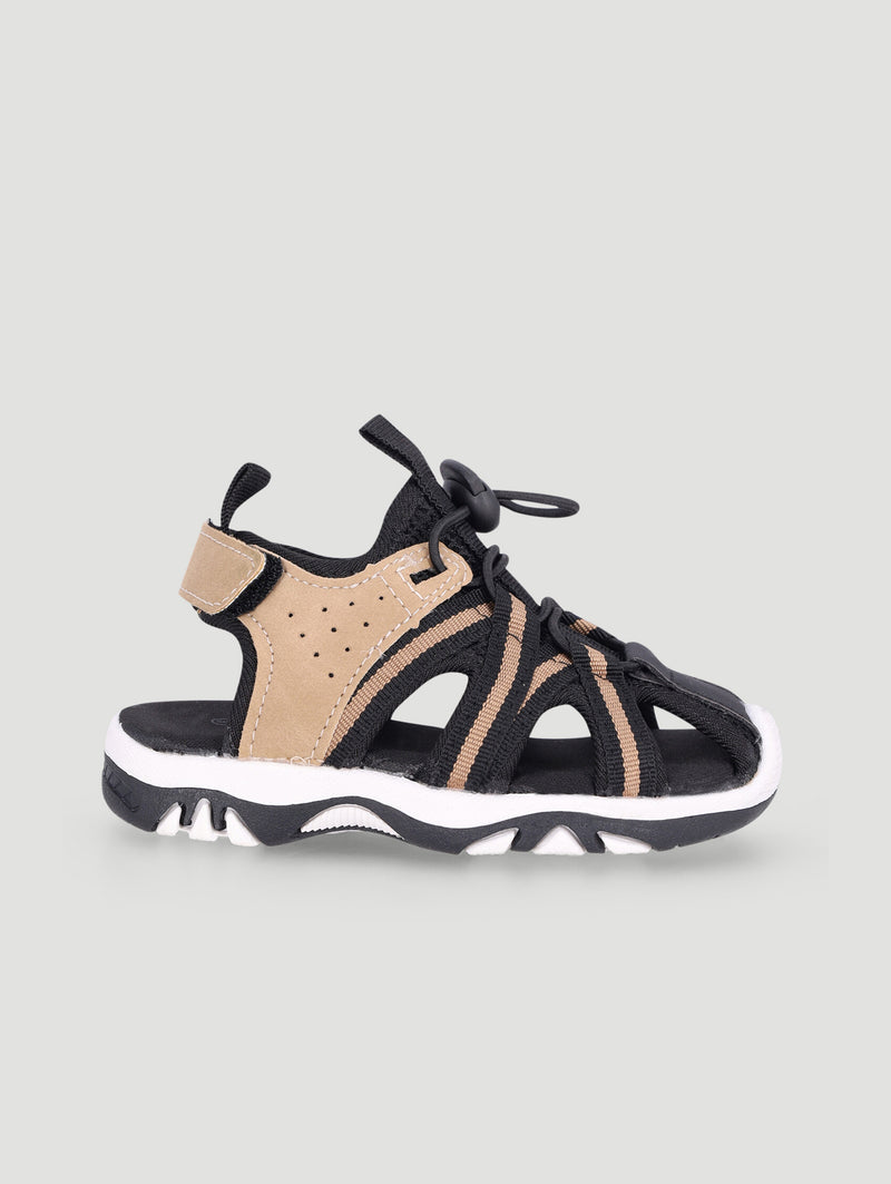 Pre-Boys Closed Toe Adventure Sandal - Black/Grey
