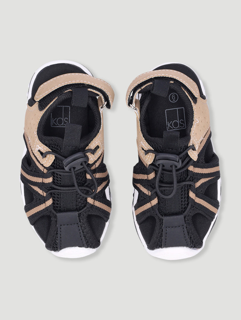 Pre-Boys Closed Toe Adventure Sandal - Black/Grey