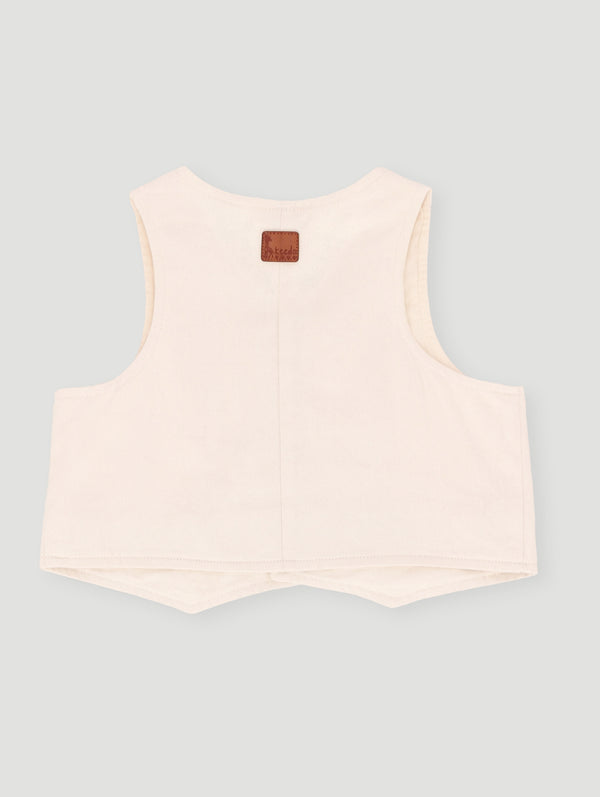 Keedo Baby Boys Premium Waistcoat - Beige