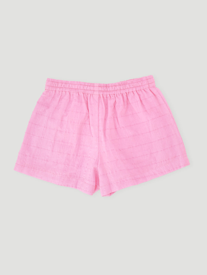 Pre-Girls Front Pocket Woven Short - Pink