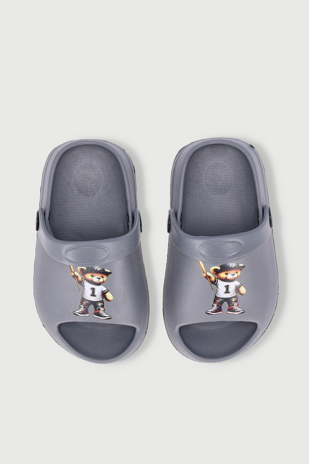 Pre-Boys Bear Moulded Slide - Grey
