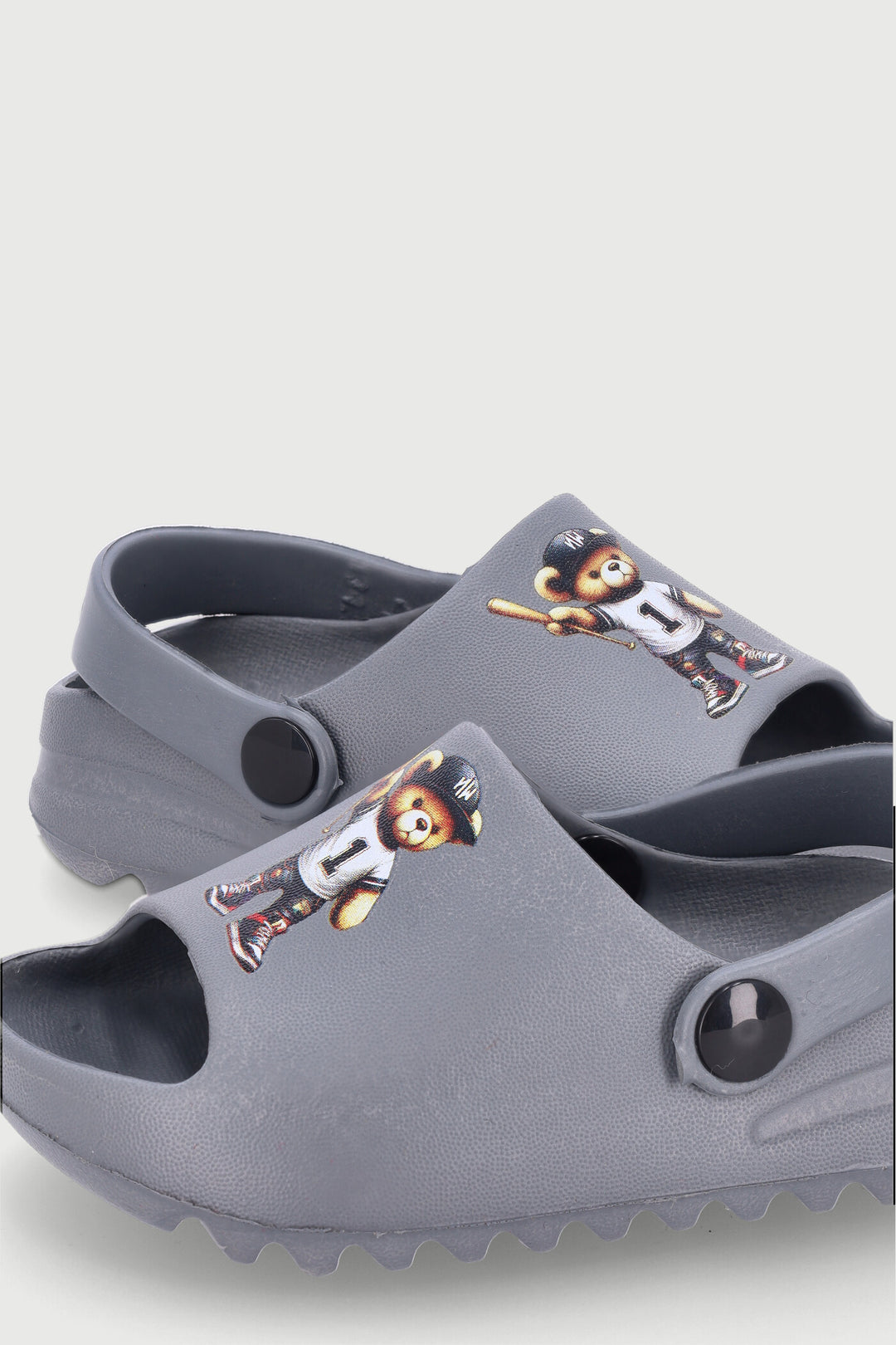 Pre-Boys Bear Moulded Slide - Grey
