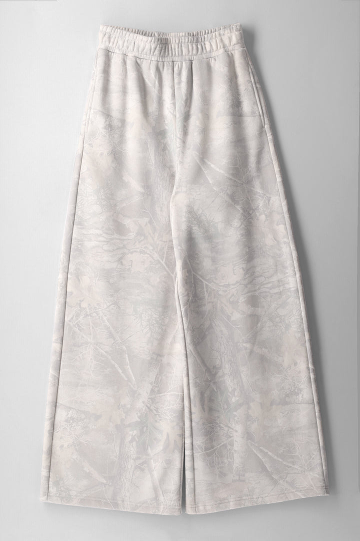 Girls Elasticated Wideleg Track Pant - Camo