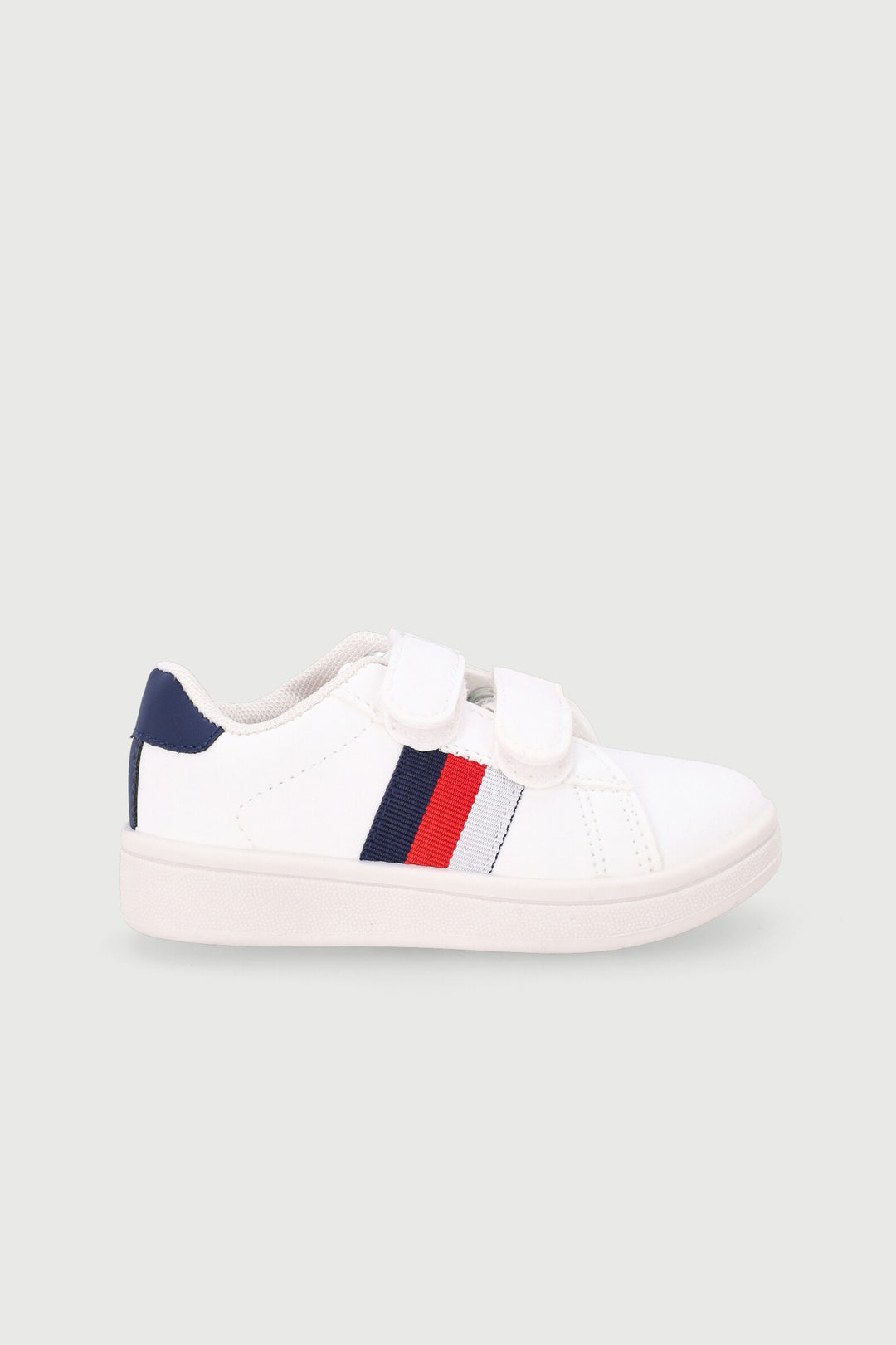 Pre-Boys Side Stripe Sneaker - White