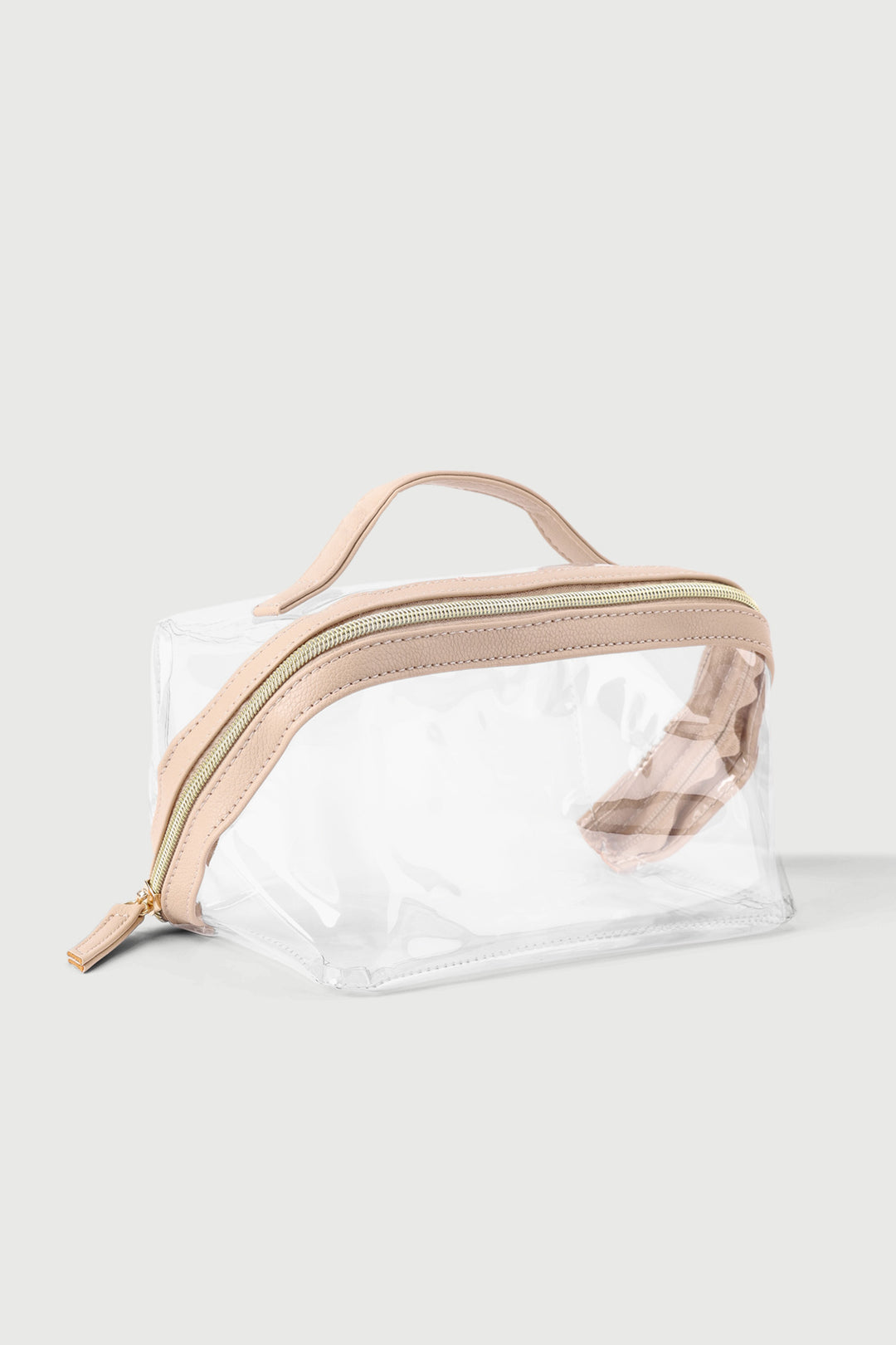Red Square Cosmetic Bag (Outer Clear)
