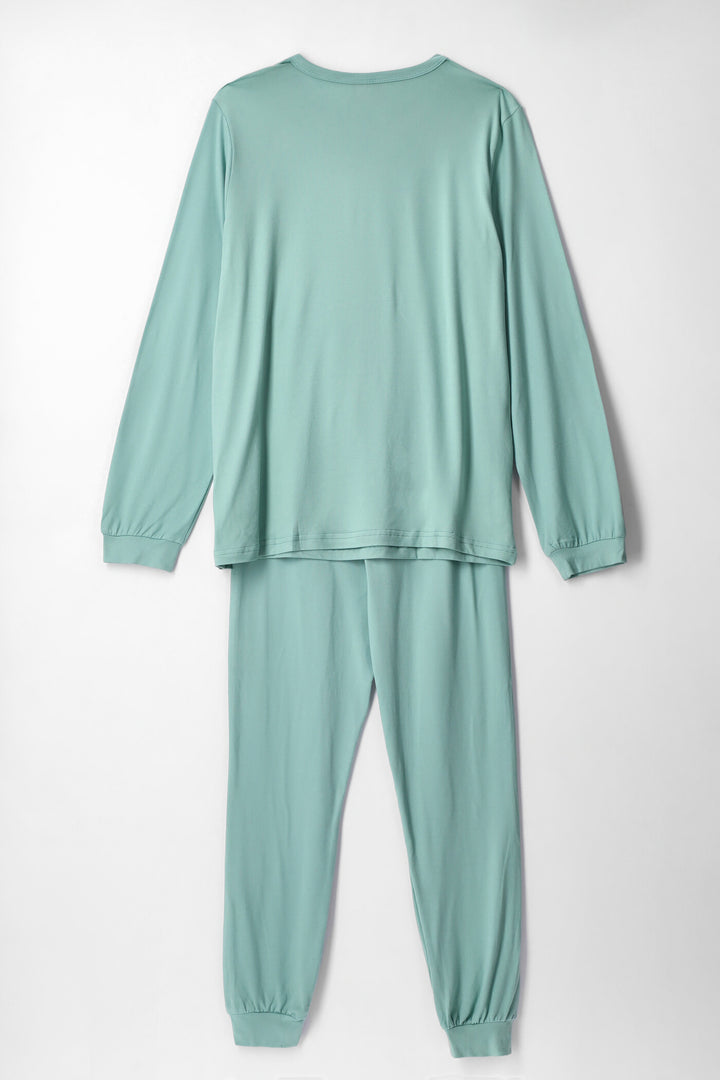 Boys Long Sleeve I'm Cool Dty Sleep Set - Sage