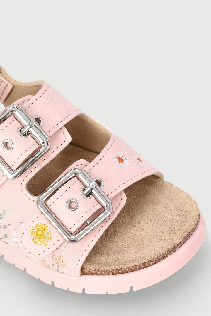 Keedo Girls Flower Health Sandal - Pink