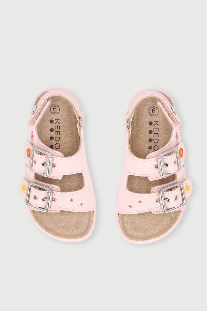 Keedo Girls Flower Health Sandal - Pink