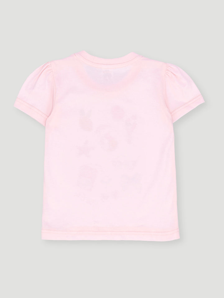 Pre- Girls Cherry Bow Tee - Pink