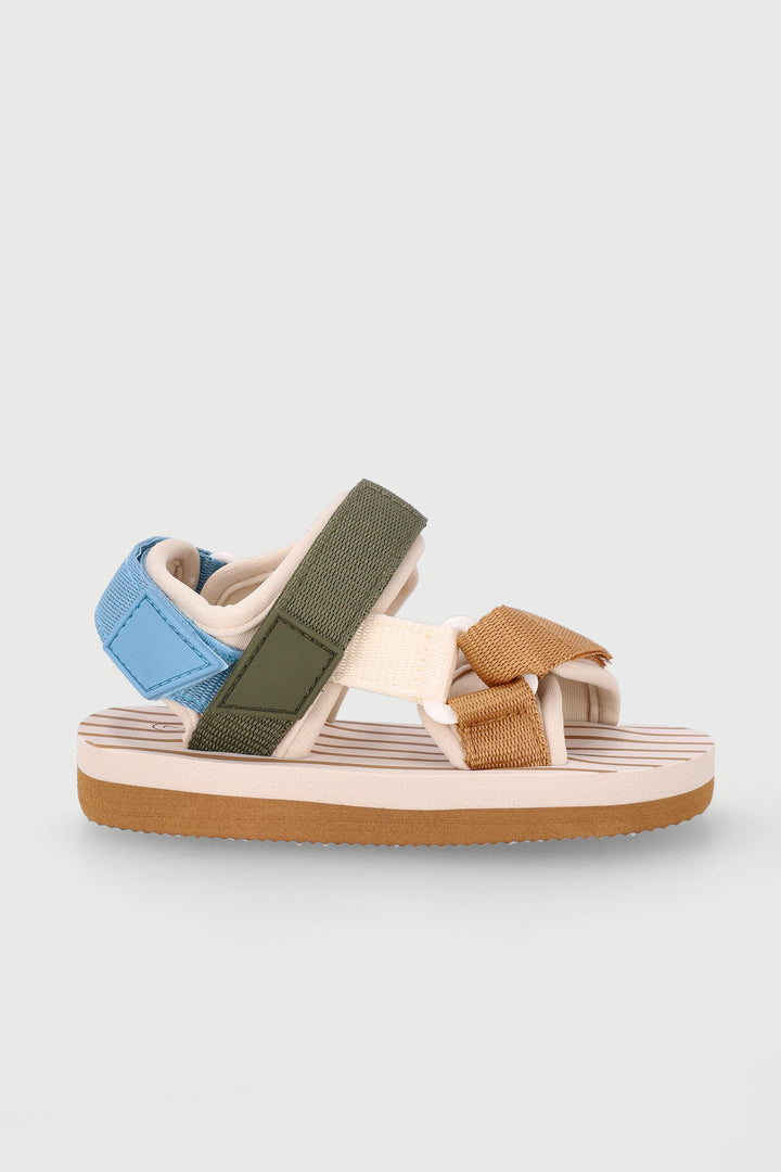 Pre-Boys Stripe Sports Sandal - Natural