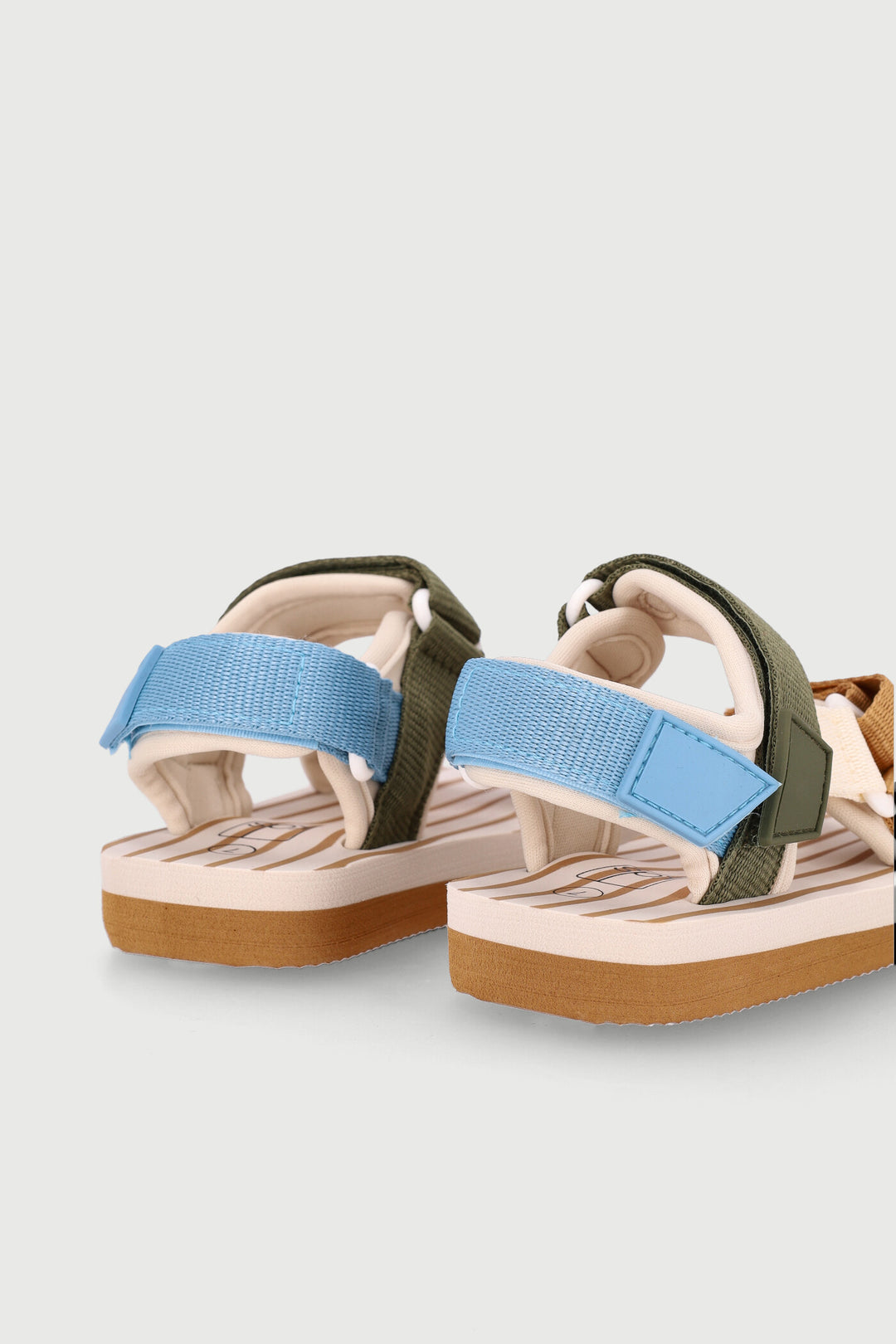 Pre-Boys Stripe Sports Sandal - Natural