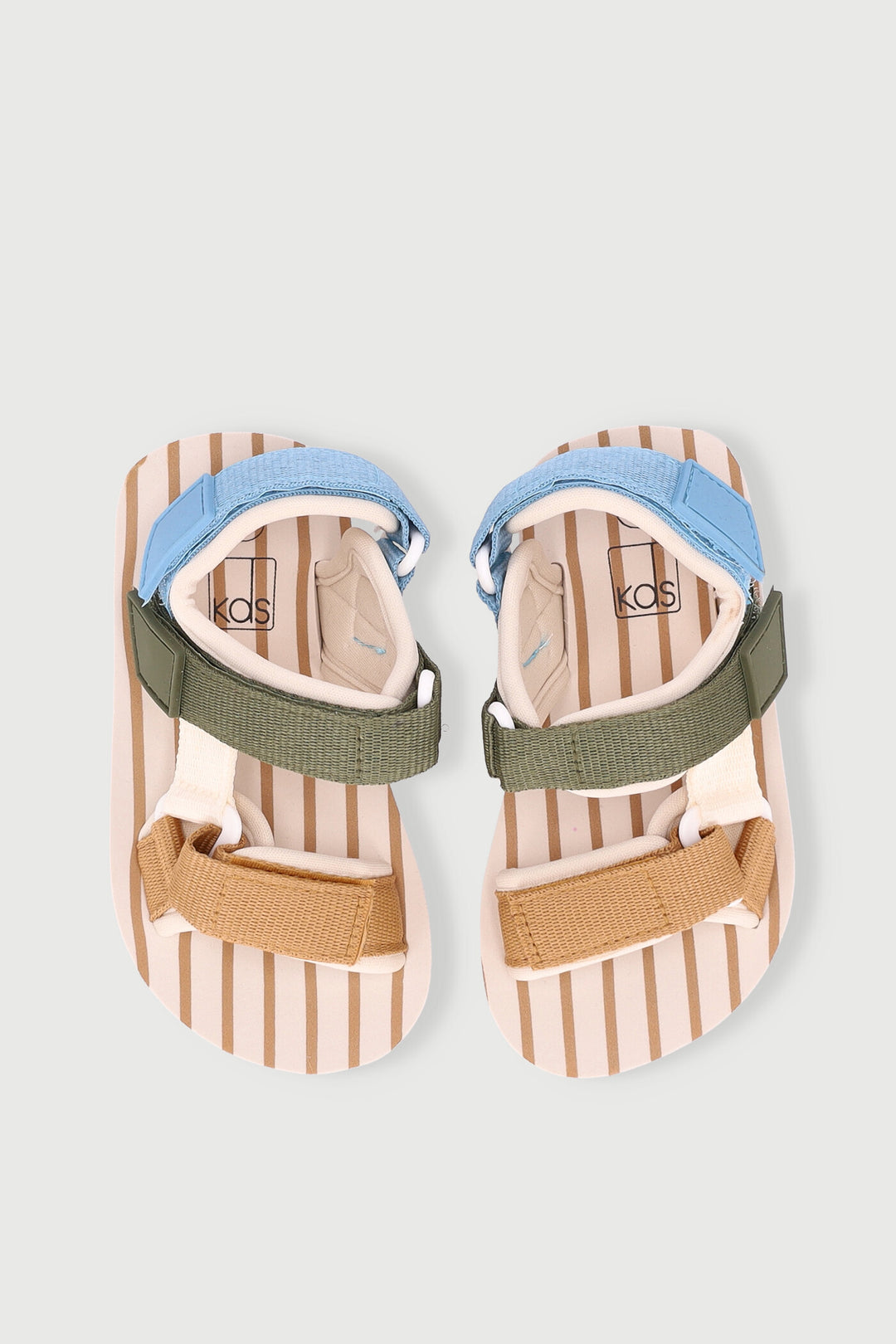 Pre-Boys Stripe Sports Sandal - Natural