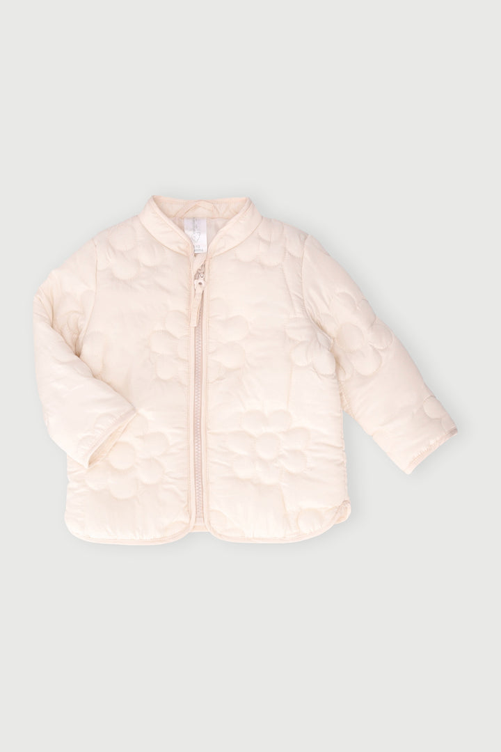 Embossed Parker Jacket  - Cream