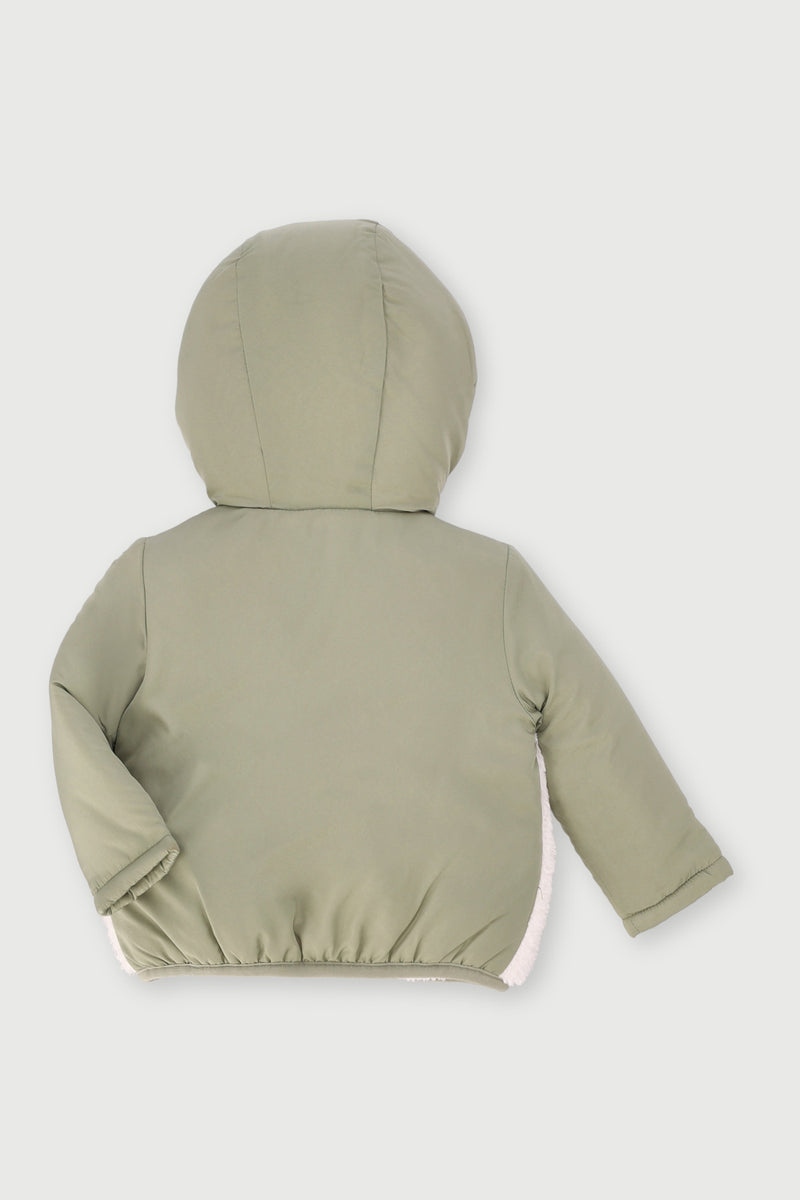 Baby Boys Colour Block Jacket - Cream