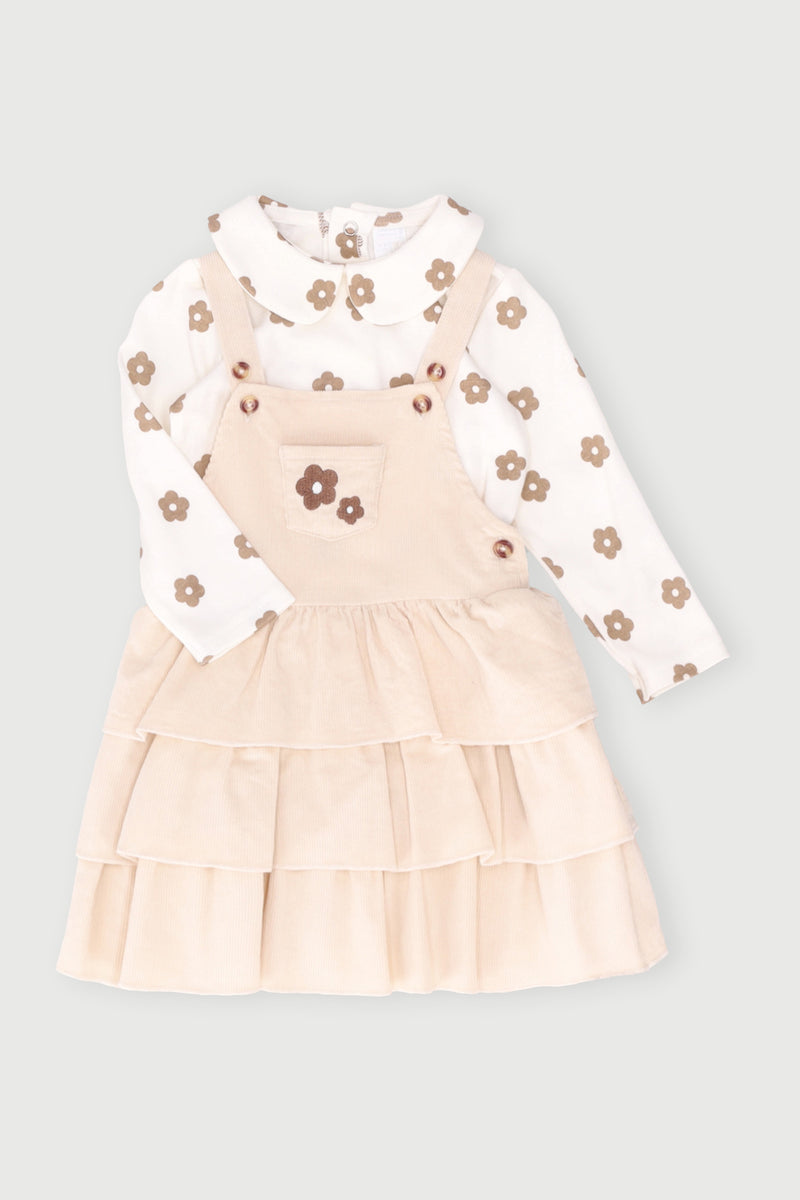 Dress Pinni Cord  - Cream