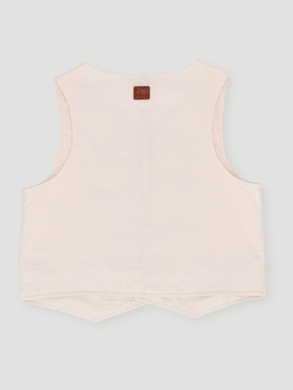 Keedo Boys Premium Waistcoat - Beige