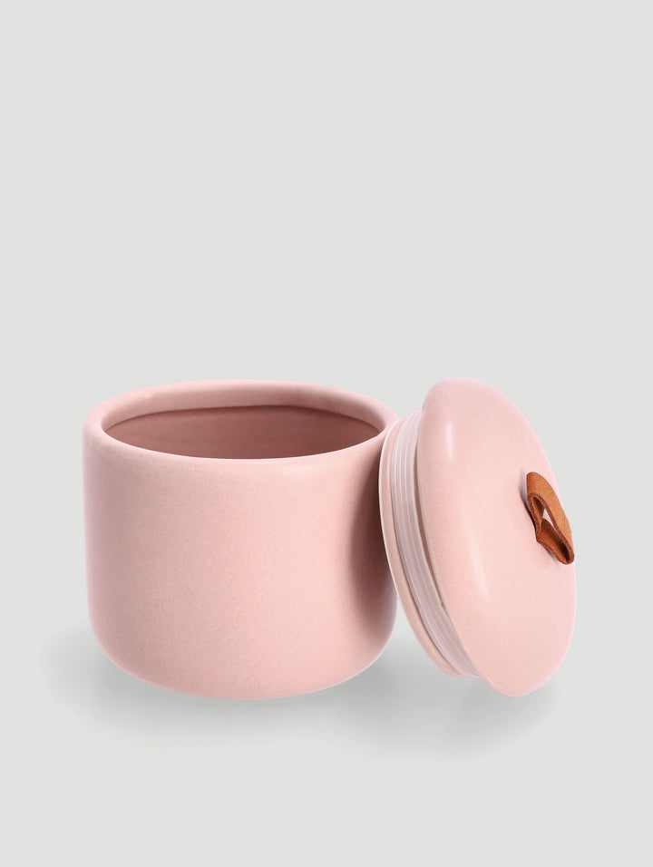 Boho Pink Cotton Jar