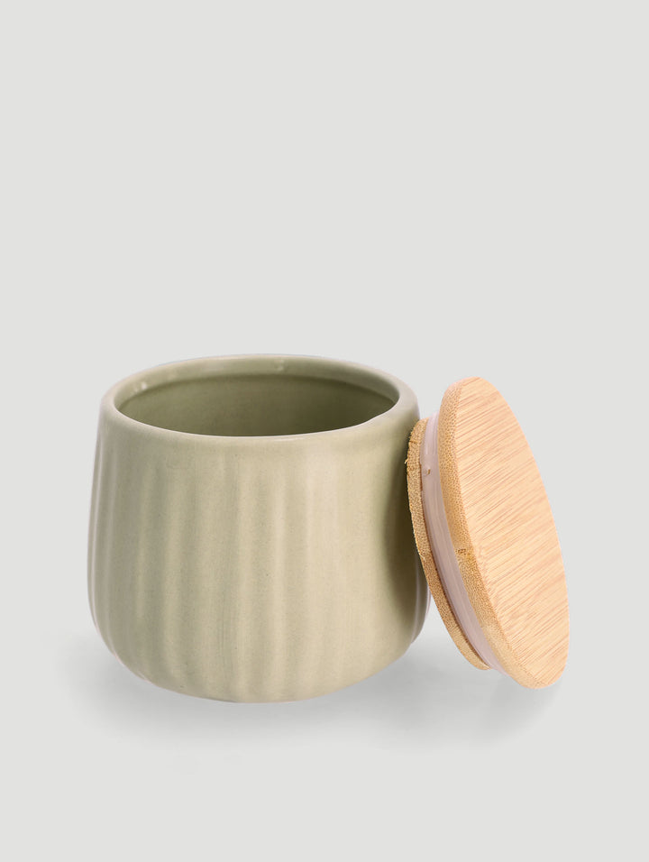 Como Green Cotton Jar