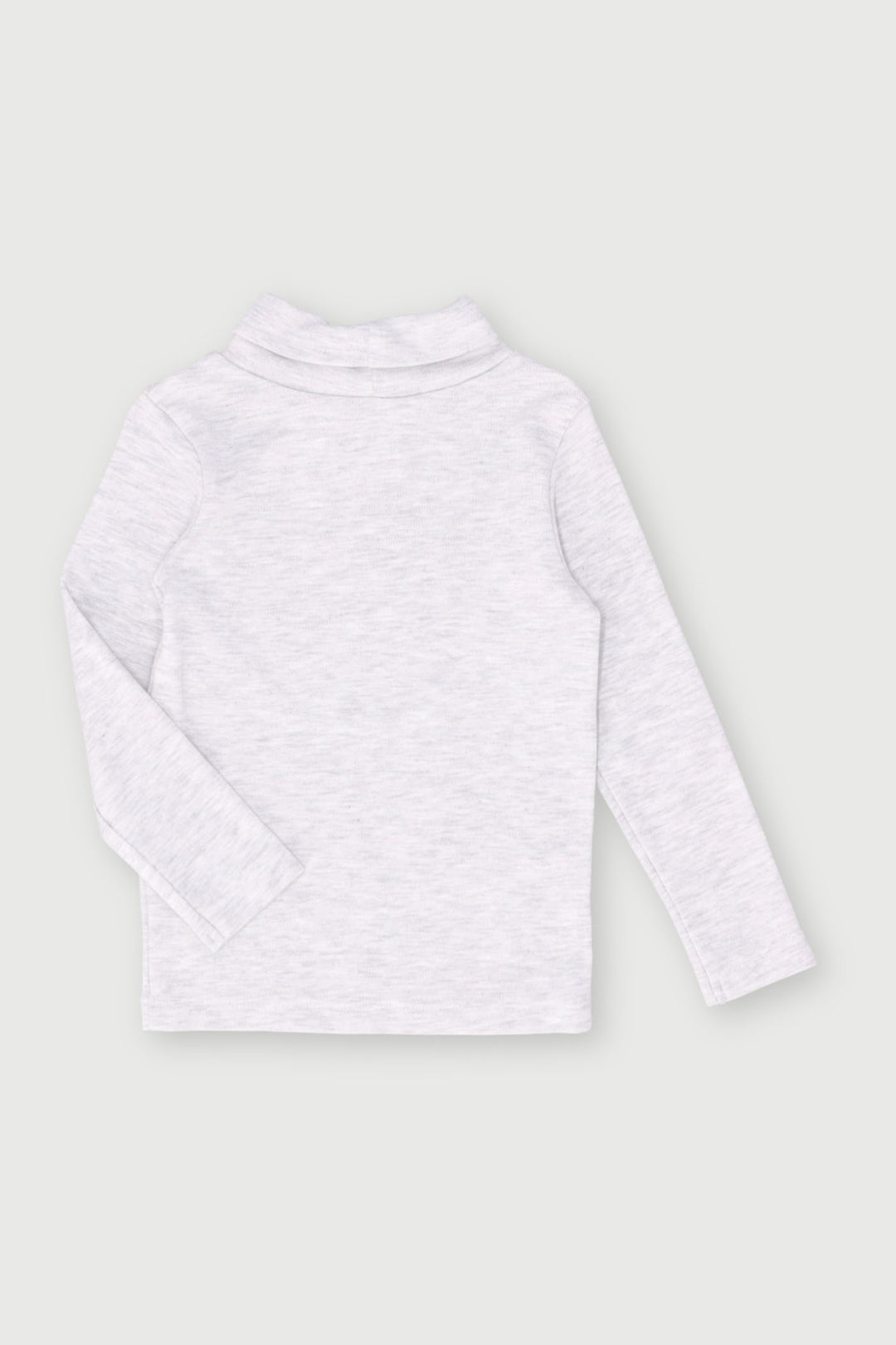 Pre-Boys Long Sleeve Poloneck - Ice Melange