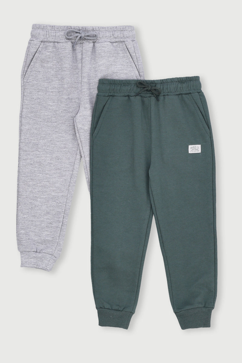 Pre- Boys 2 Pack Fleece Jogger - Teal