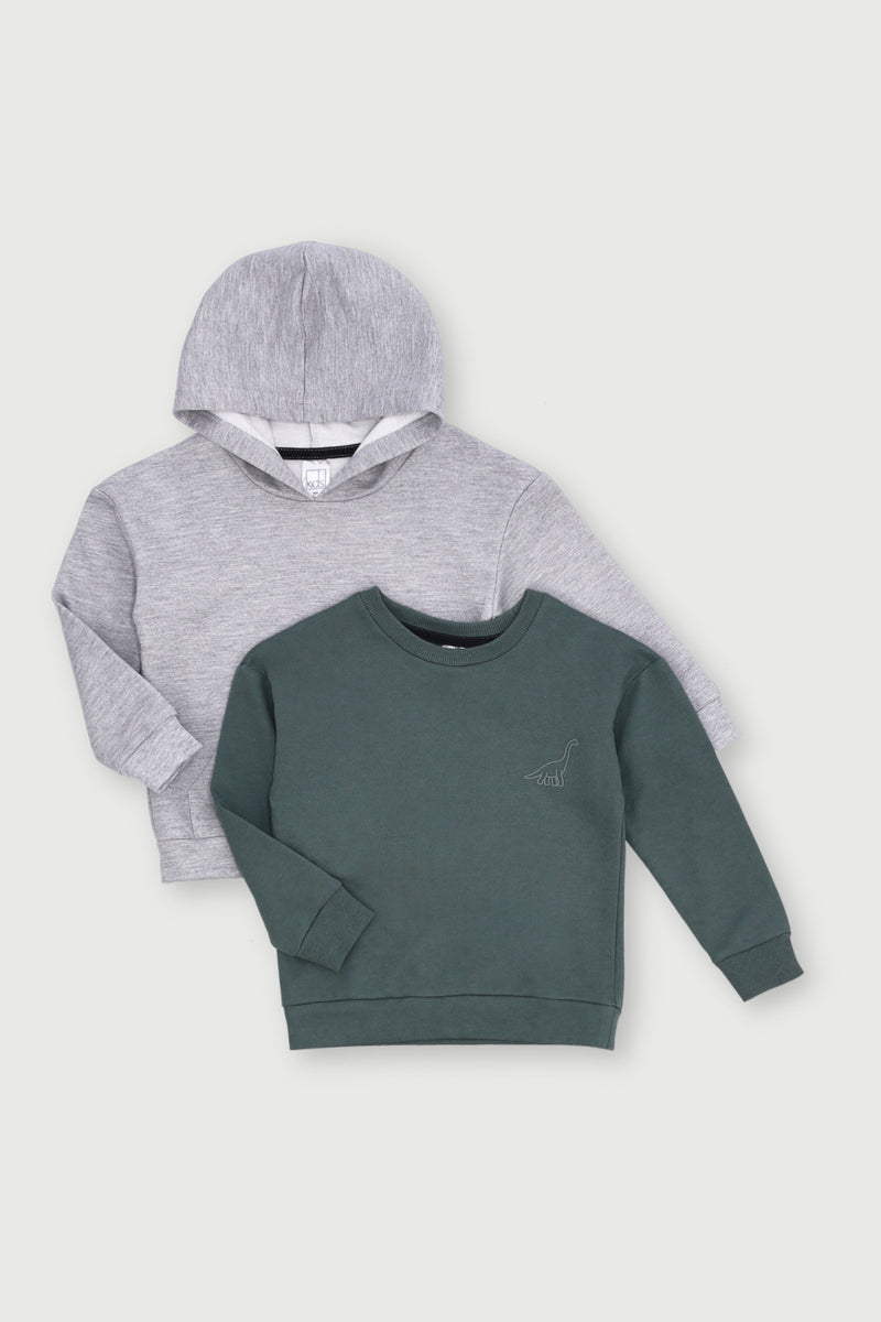 Pre- Boys 2 Pack Fleece Top - Teal