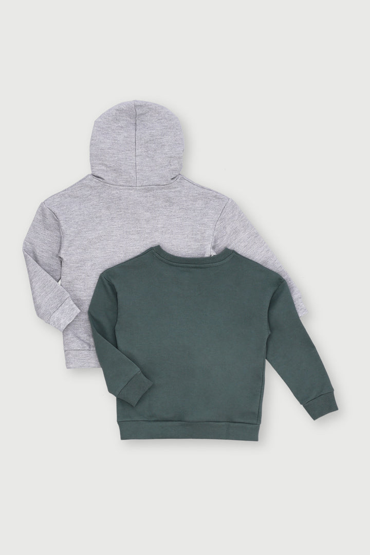 Pre- Boys 2 Pack Fleece Top - Teal