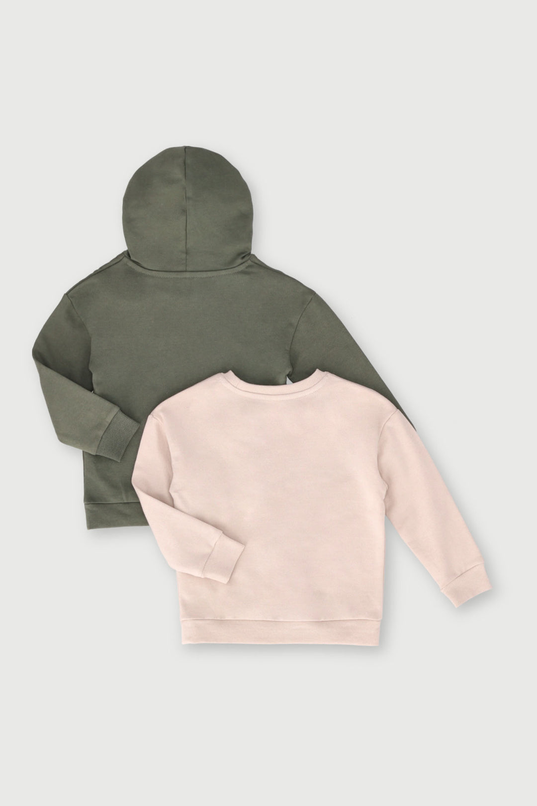 Pre-Boys 2 Pack Fleece Sweater - Olive/Granite