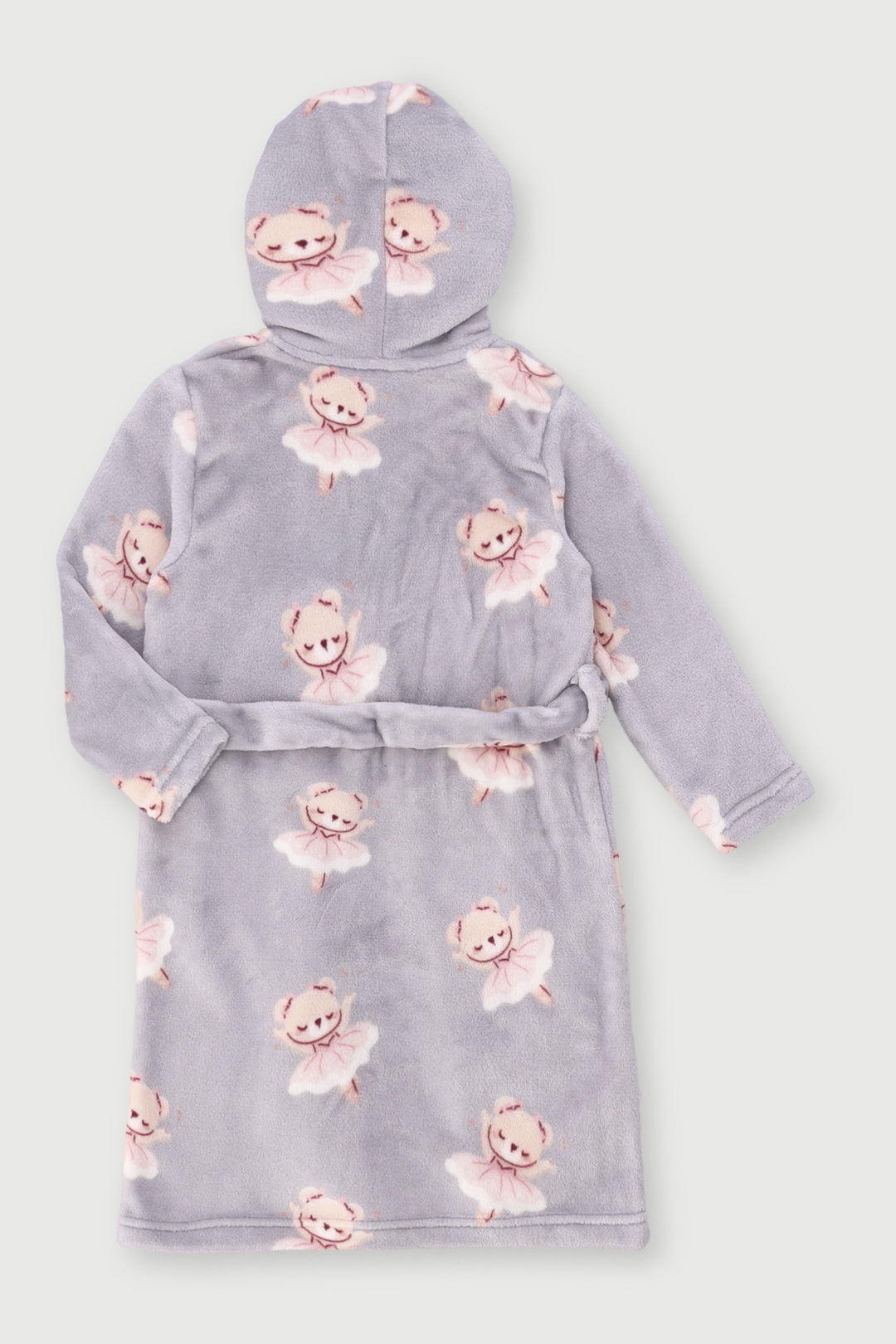 Pre-Girls Ballerinas Print Gown - Grey
