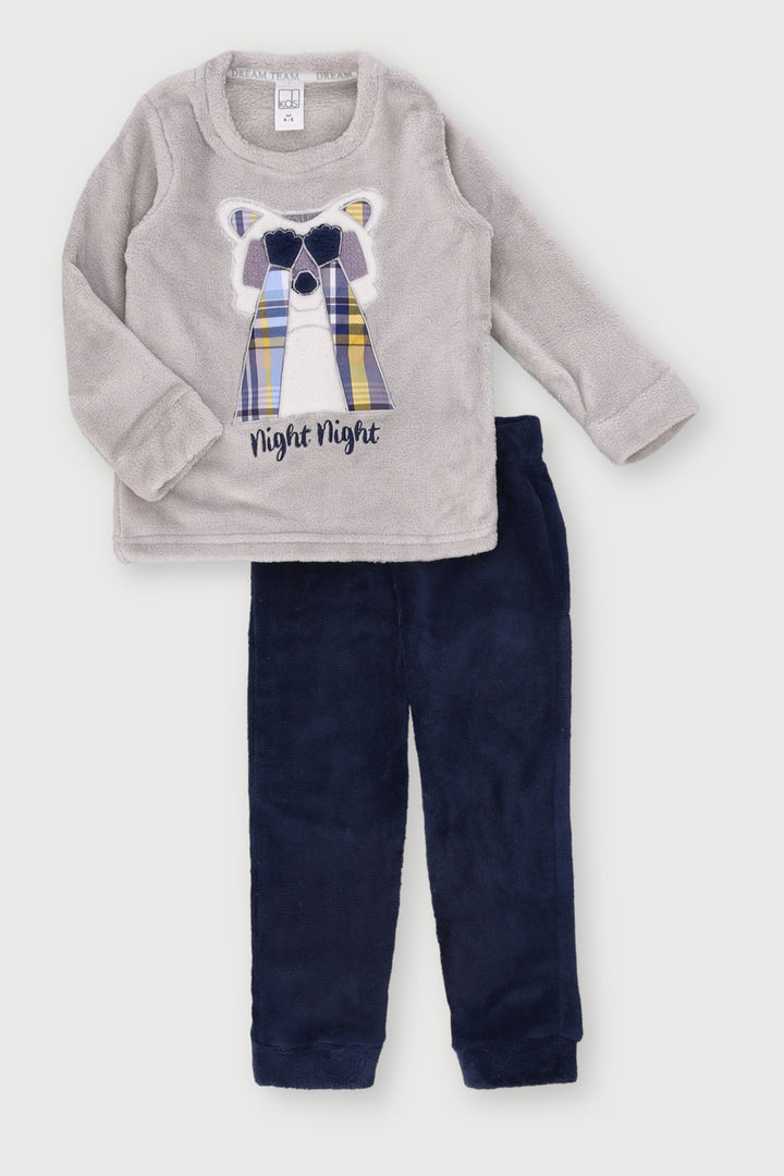 Pre-Boys Raccoon Sleep Set - Navy/Grey