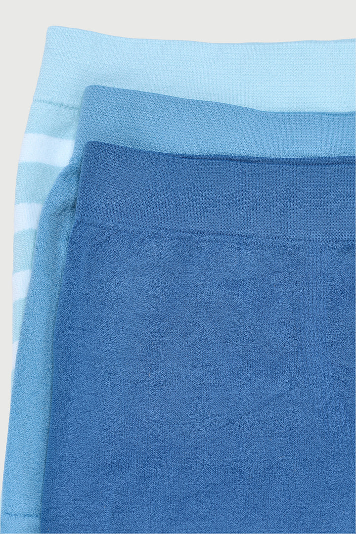 Pre-Boys 3 Pack Seamless Boxers - Blue