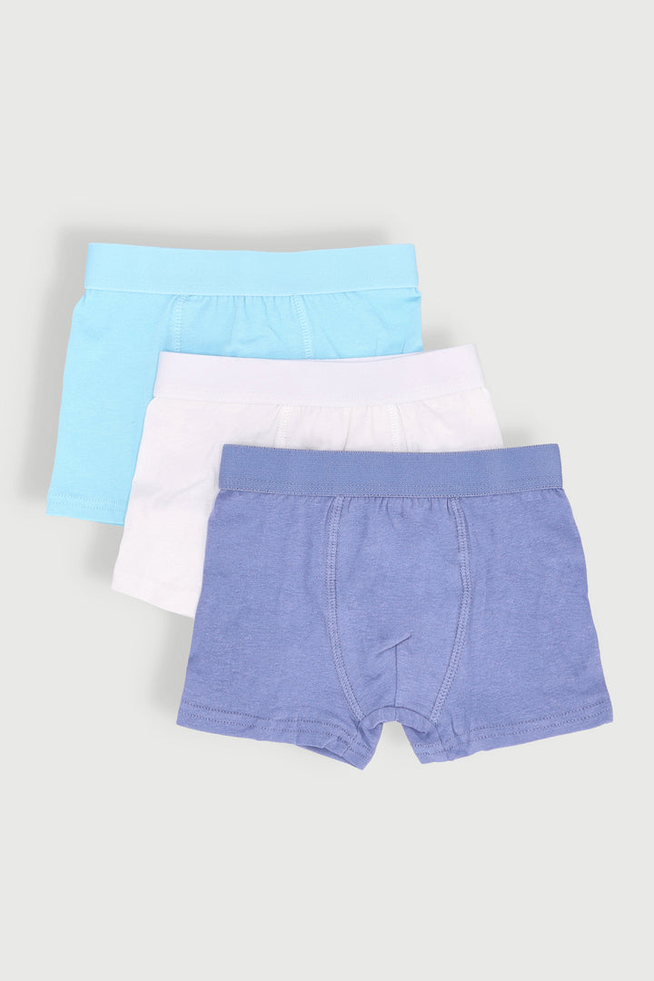 Pre-Boys 3 Pack Plain Boxers - Multi