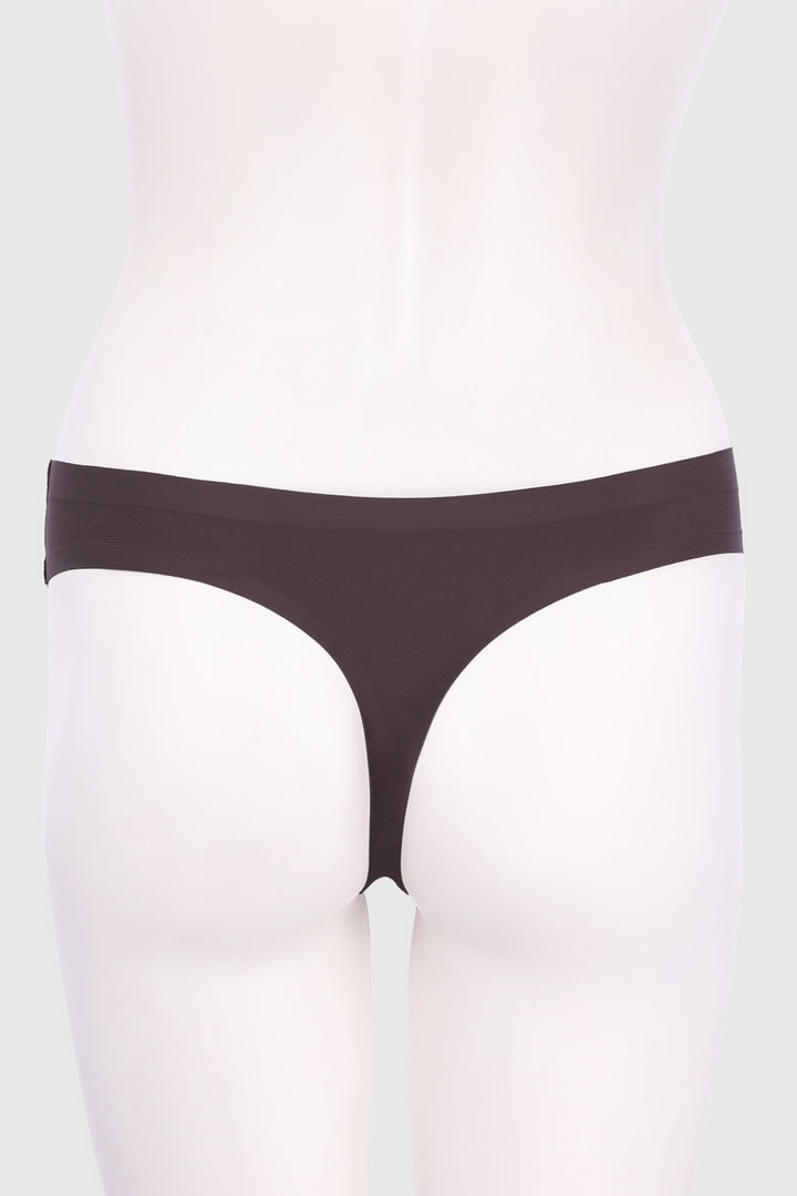 3 Pack Seamless Autum Leaf Thong Panty