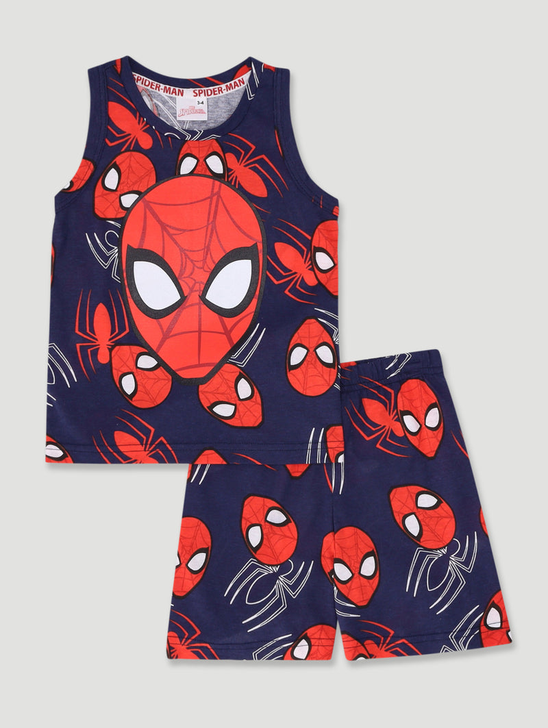 Pre-Boys Spiderman Sleep Set - Red/Navy