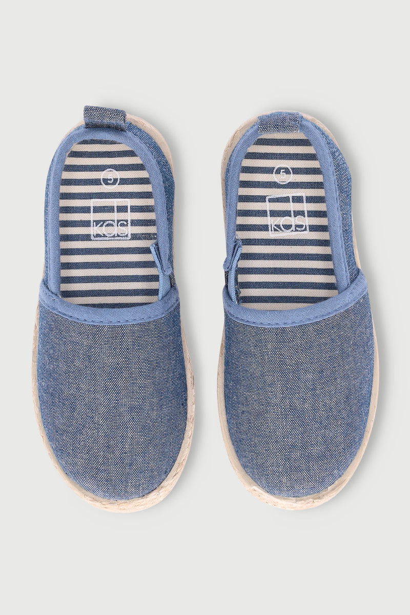 Pre-Boys Chambray Espadrille Sandal - Blue