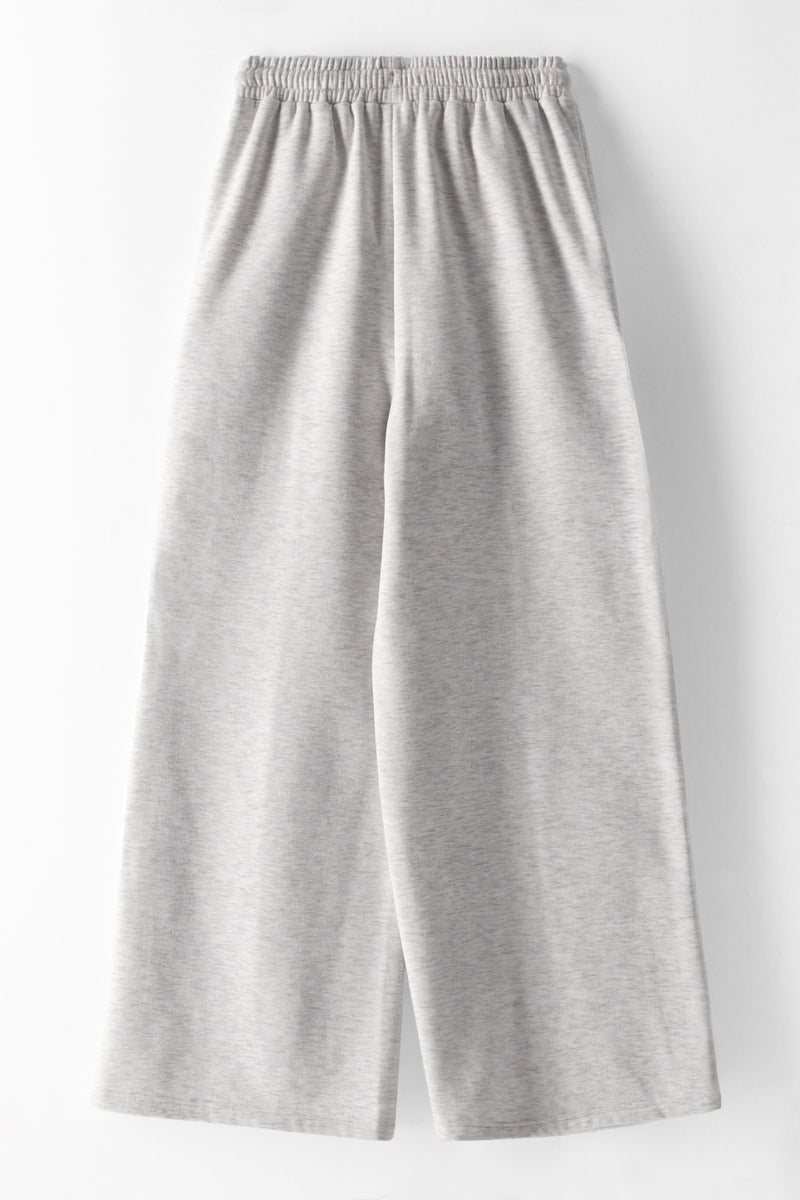 Girls Athletic Wideleg Trackpants - Grey