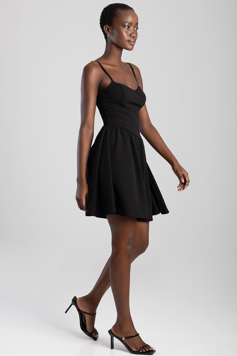 Scuba Mini Dress - Black