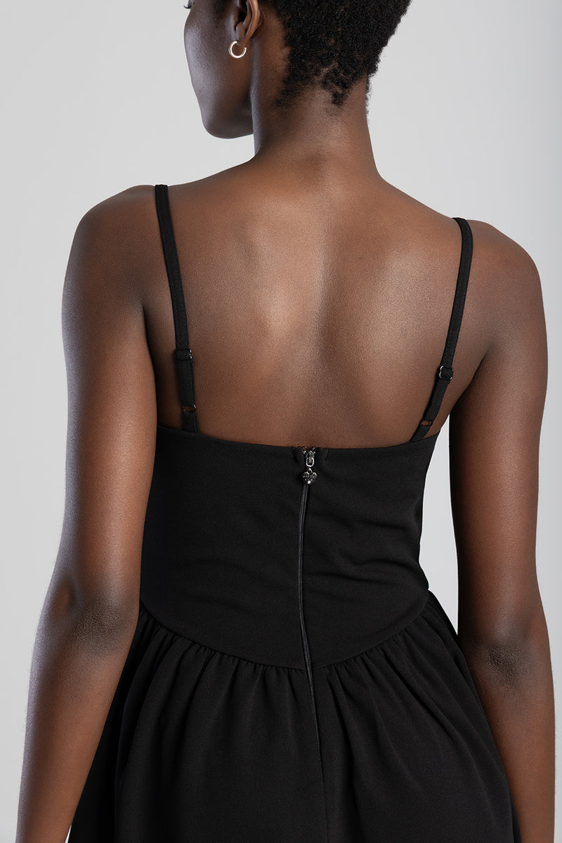 Scuba Mini Dress - Black