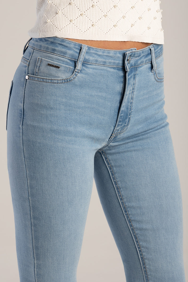 Renee Mid Waist Skinny Denim - Light Wash