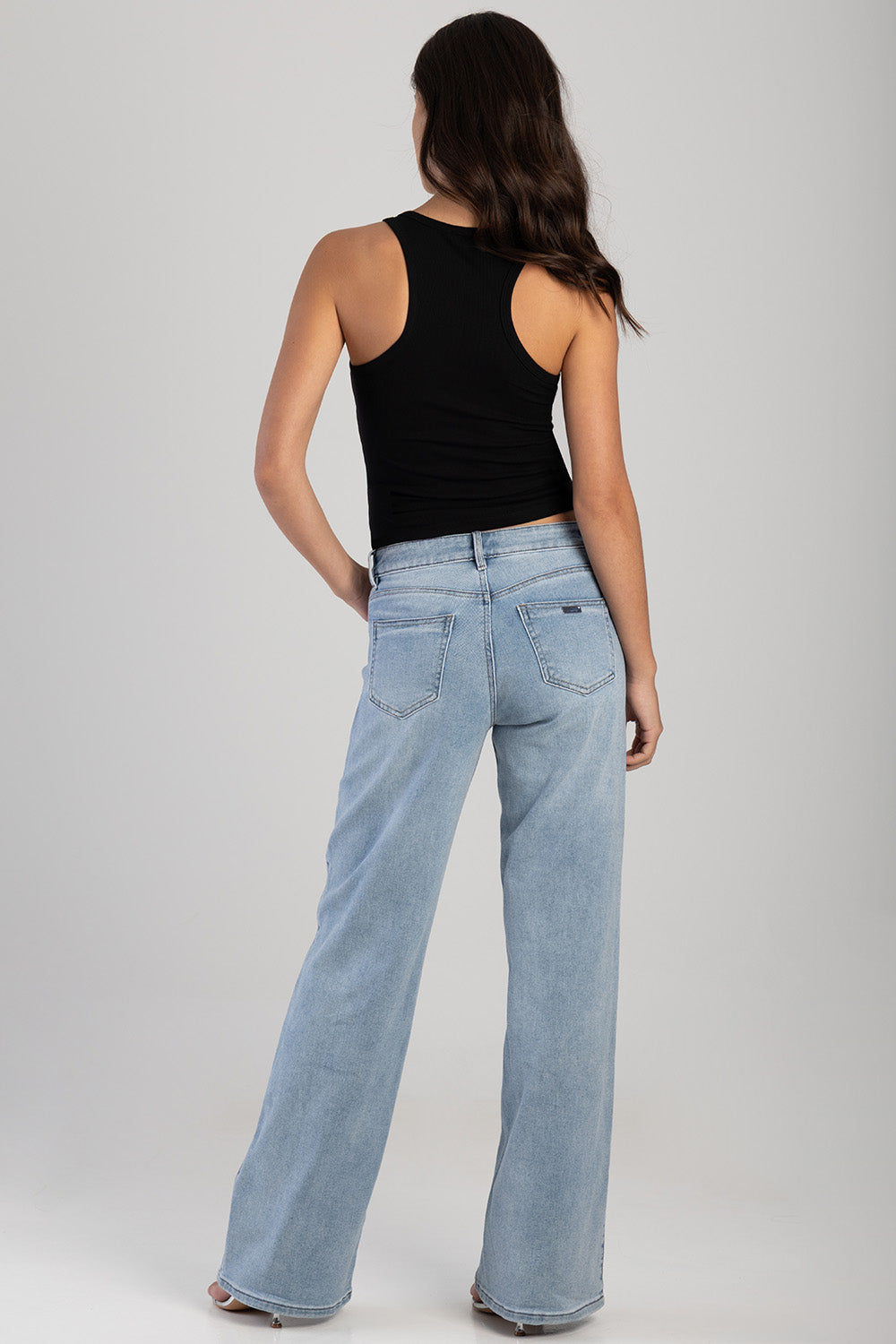 Vest With Green Bling Transfer - Black