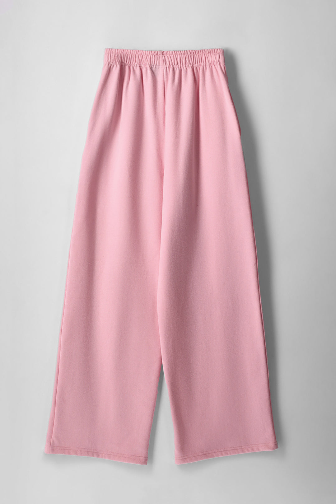 Girls Elasticated Waist Wideleg Trackpants - Light Pink