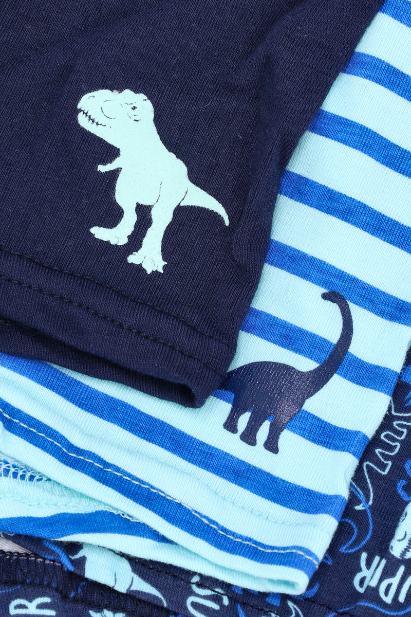 Pre-Boys 3 Pack Dino Print Boxers - Navy