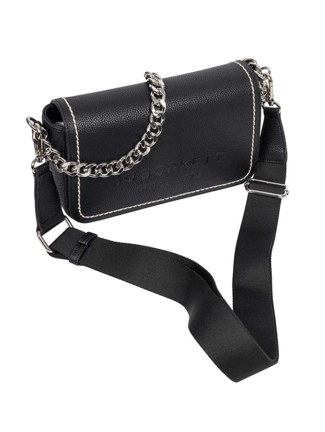 Skye Flapover Sling Bag - Black