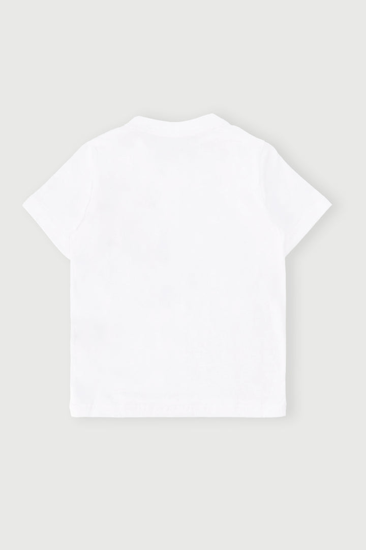 Pre-Boys Essential 2 Logo 1 Tee - White