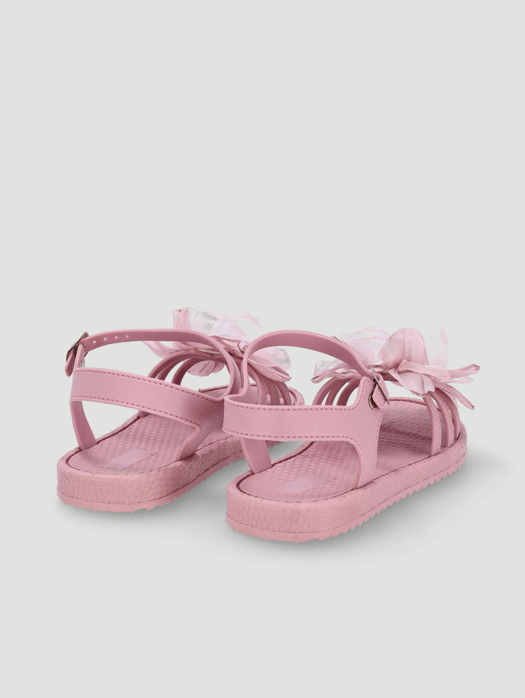 Girls Flower Moulded Sandal - Mauve